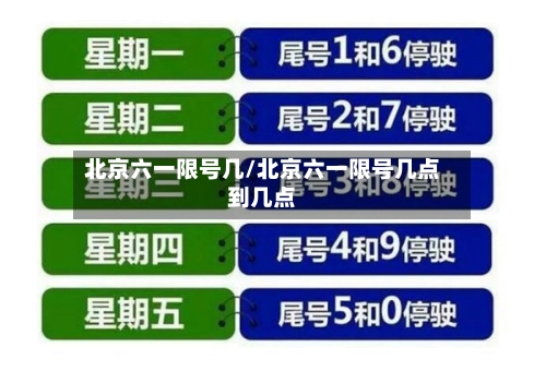北京六一限号几/北京六一限号几点到几点