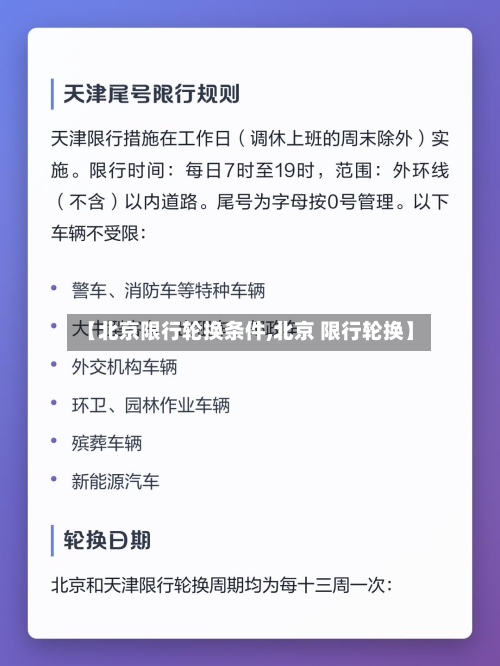 【北京限行轮换条件,北京 限行轮换】