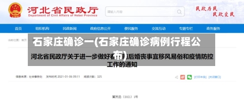 石家庄确诊一(石家庄确诊病例行程公布)