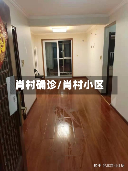 肖村确诊/肖村小区
