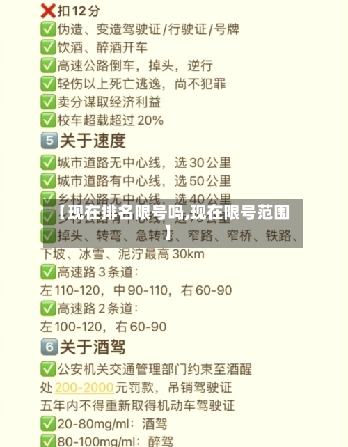 【现在排名限号吗,现在限号范围】-第3张图片