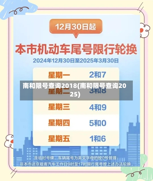 南和限号查询2018(南和限号查询2025)