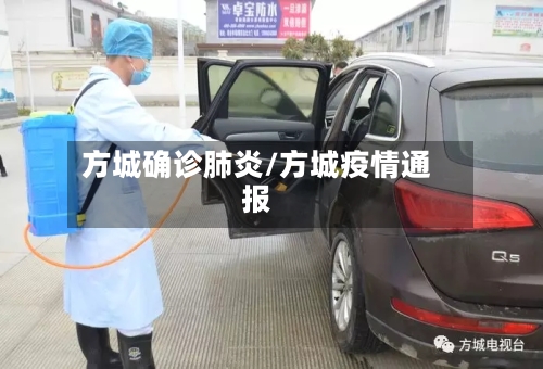 方城确诊肺炎/方城疫情通报-第3张图片