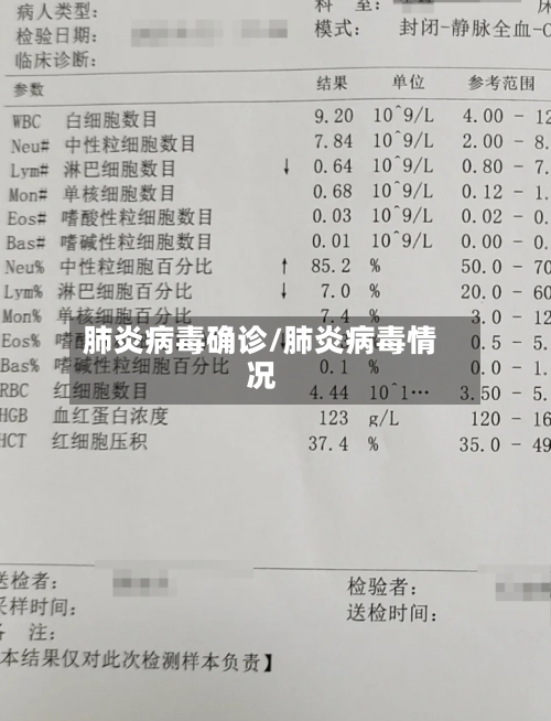 肺炎病毒确诊/肺炎病毒情况-第3张图片