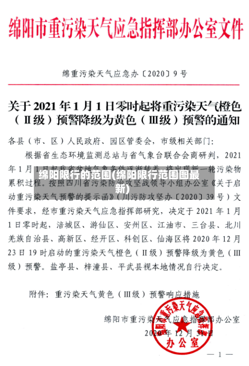 绵阳限行的范围(绵阳限行范围图最新)