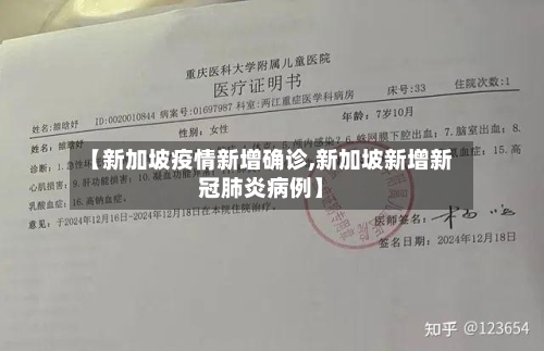 【新加坡疫情新增确诊,新加坡新增新冠肺炎病例】-第2张图片