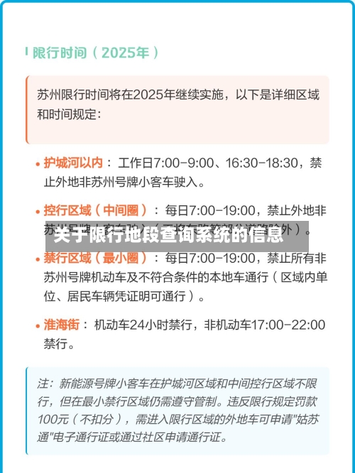 关于限行地段查询系统的信息-第2张图片