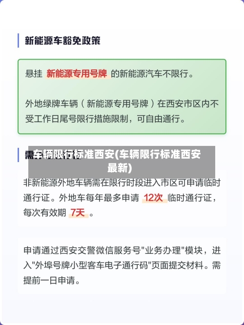 车辆限行标准西安(车辆限行标准西安最新)-第2张图片