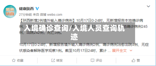 入境确诊查询/入境人员查询轨迹-第2张图片