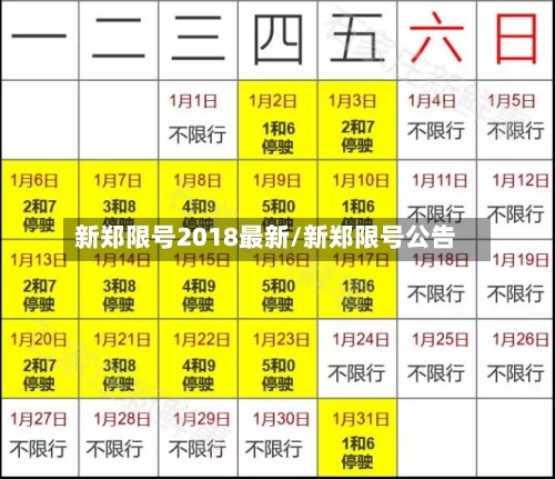 新郑限号2018最新/新郑限号公告-第3张图片