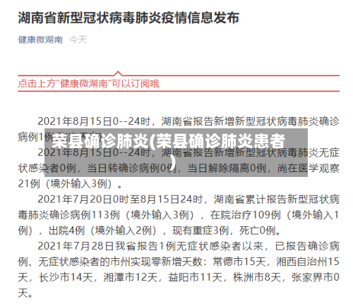 荣县确诊肺炎(荣县确诊肺炎患者)-第2张图片
