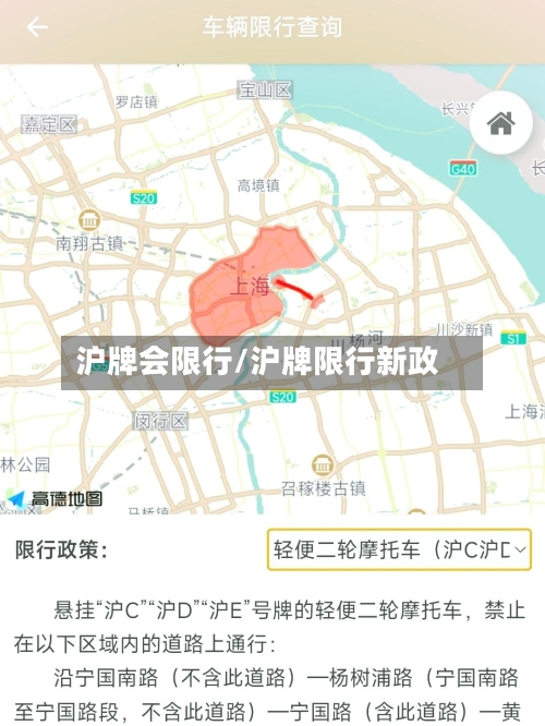 沪牌会限行/沪牌限行新政