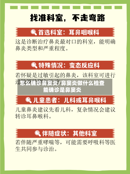 怎么确诊鼻窦炎/鼻窦炎做什么检查能确诊是鼻窦炎