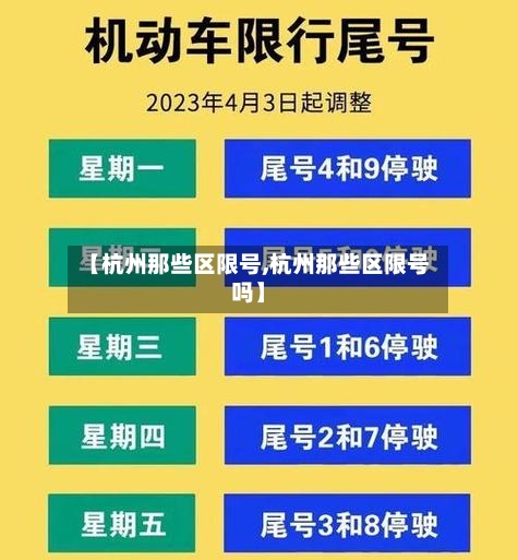 【杭州那些区限号,杭州那些区限号吗】