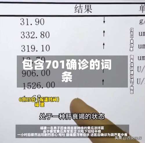 包含701确诊的词条