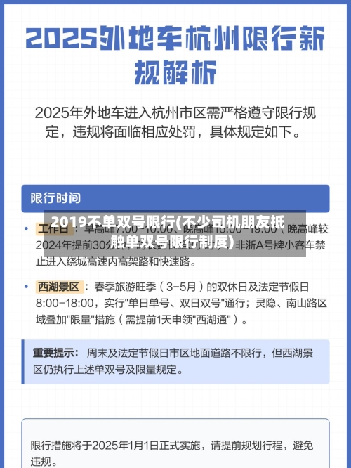 2019不单双号限行(不少司机朋友抵触单双号限行制度)