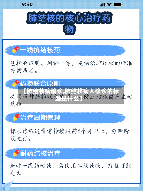 【肺结核病确诊,肺结核病人确诊的标准是什么】