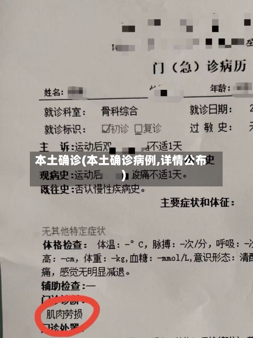 本土确诊(本土确诊病例,详情公布)