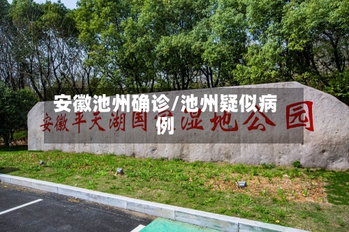 安徽池州确诊/池州疑似病例-第2张图片