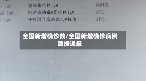 全国新增确诊数/全国新增确诊病例数据通报