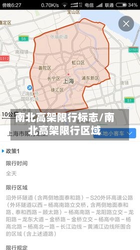 南北高架限行标志/南北高架限行区域-第3张图片