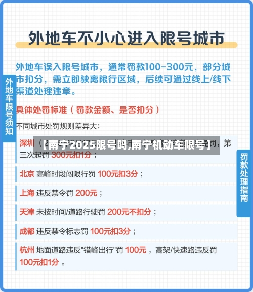 【南宁2025限号吗,南宁机动车限号】