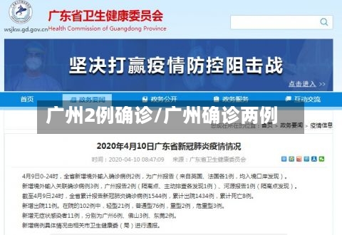 广州2例确诊/广州确诊两例