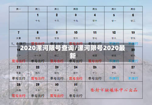 2020漯河限号查询/漯河限号2020最新