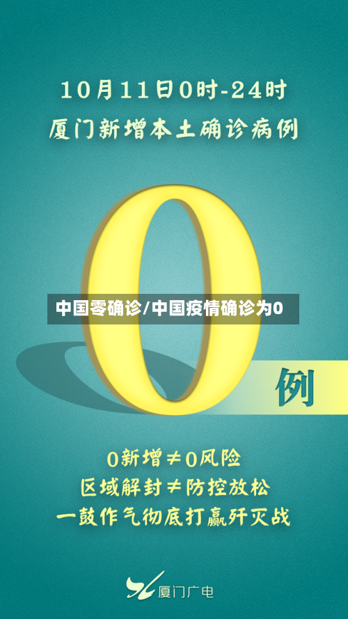 中国零确诊/中国疫情确诊为0