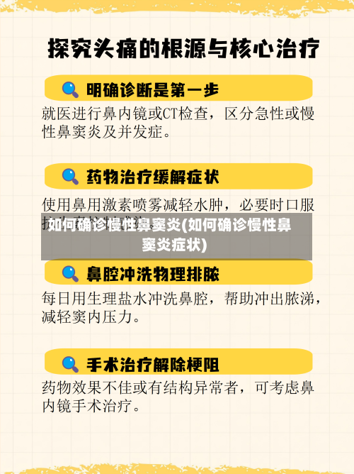 如何确诊慢性鼻窦炎(如何确诊慢性鼻窦炎症状)-第3张图片