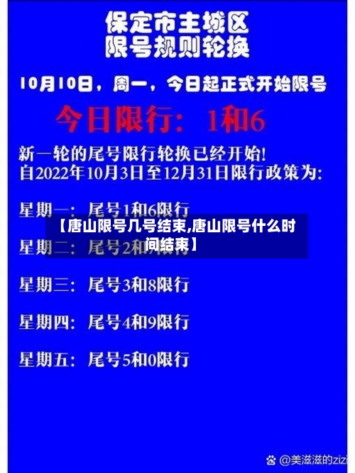 【唐山限号几号结束,唐山限号什么时间结束】-第2张图片