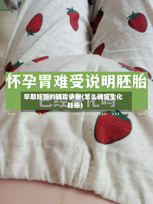 早期妊娠的确诊依据(怎么确定生化妊娠)