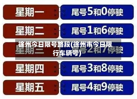 徐州今日限号路段(徐州市今日限行车辆号)-第3张图片