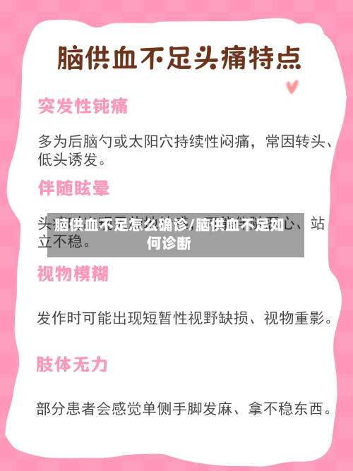 脑供血不足怎么确诊/脑供血不足如何诊断-第2张图片