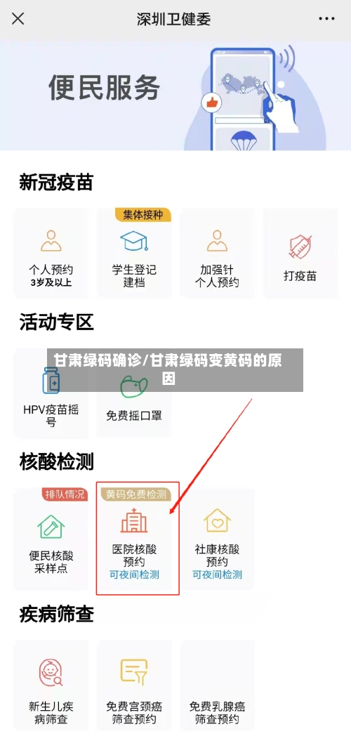 甘肃绿码确诊/甘肃绿码变黄码的原因