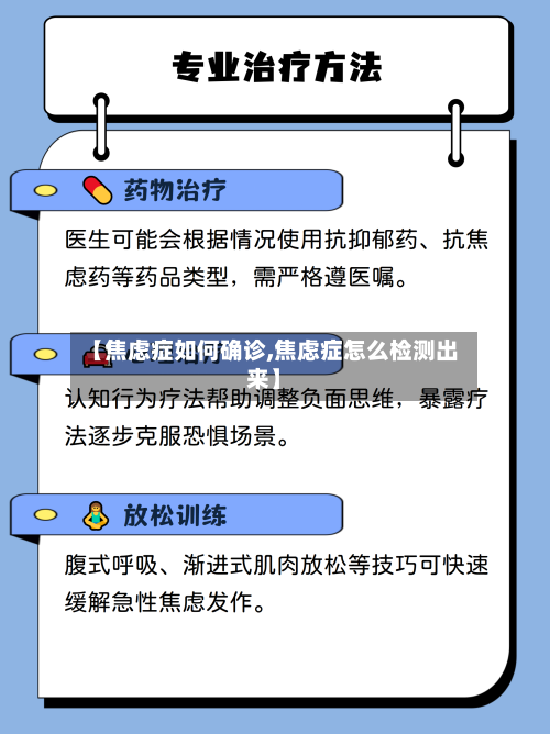 【焦虑症如何确诊,焦虑症怎么检测出来】