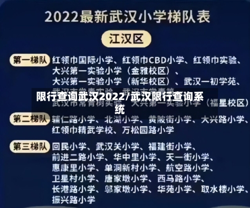 限行查询武汉2022/武汉限行查询系统