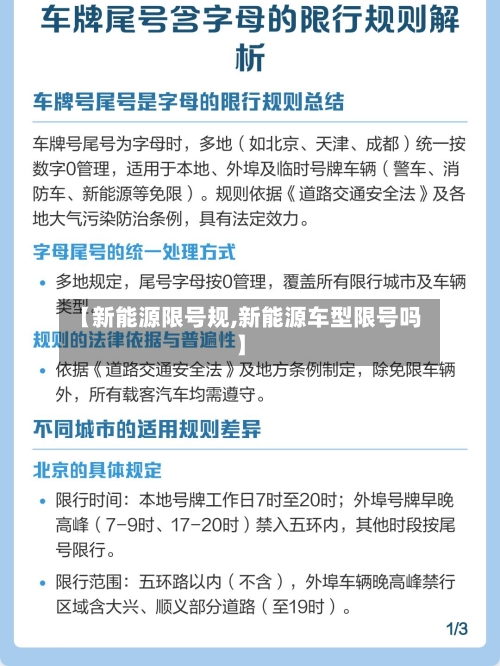 【新能源限号规,新能源车型限号吗】-第2张图片