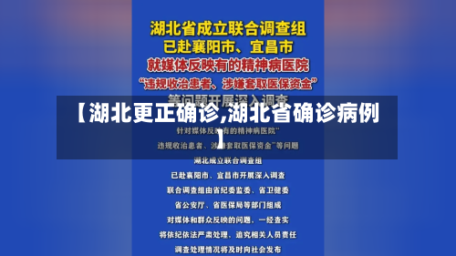 【湖北更正确诊,湖北省确诊病例】