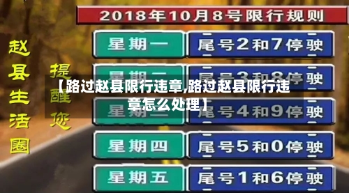 【路过赵县限行违章,路过赵县限行违章怎么处理】