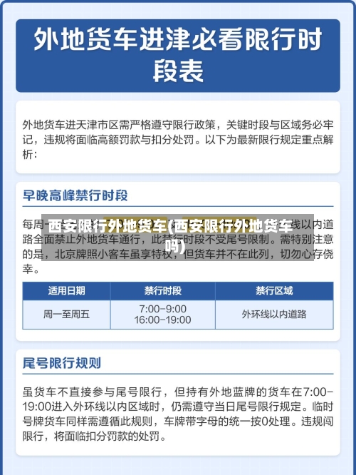 西安限行外地货车(西安限行外地货车吗)-第2张图片