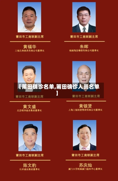 【莆田确诊名单,莆田确诊人员名单】