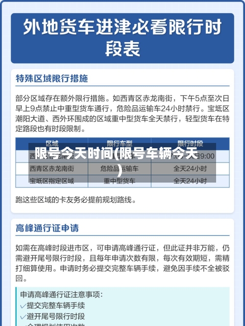 限号今天时间(限号车辆今天)