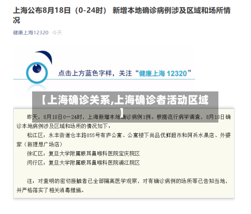 【上海确诊关系,上海确诊者活动区域】-第2张图片