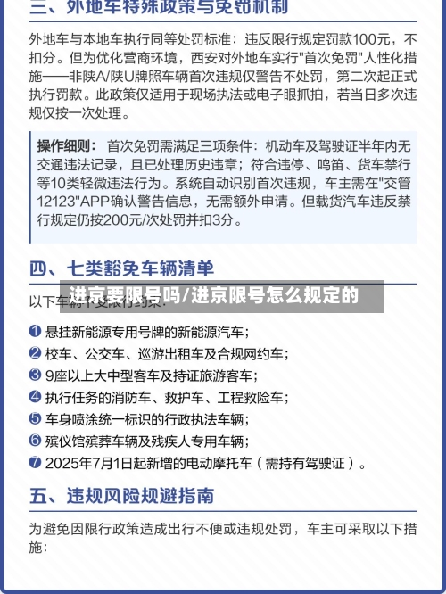 进京要限号吗/进京限号怎么规定的
