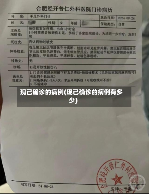 现已确诊的病例(现已确诊的病例有多少)-第2张图片