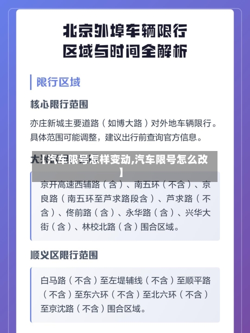 【汽车限号怎样变动,汽车限号怎么改】-第2张图片