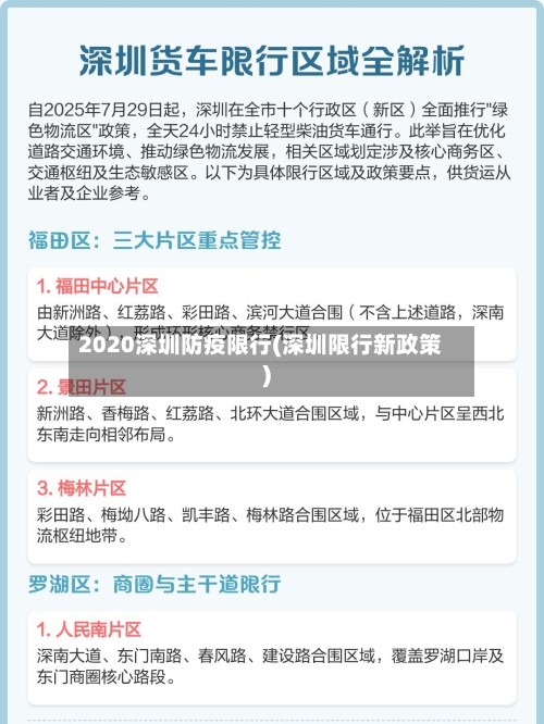2020深圳防疫限行(深圳限行新政策)