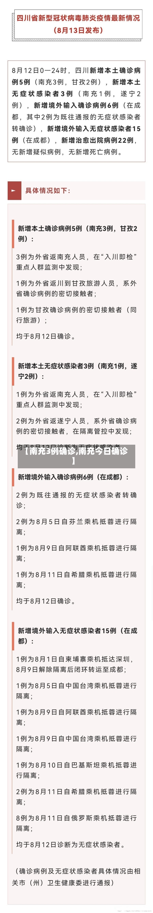 【南充3例确诊,南充今日确诊】-第2张图片