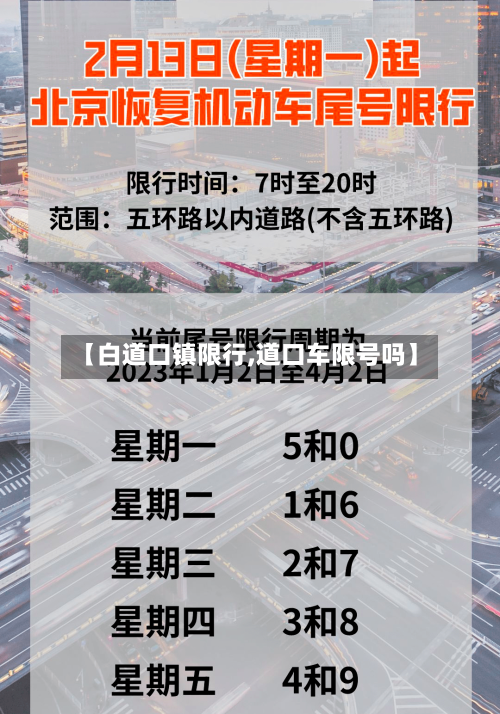 【白道口镇限行,道口车限号吗】